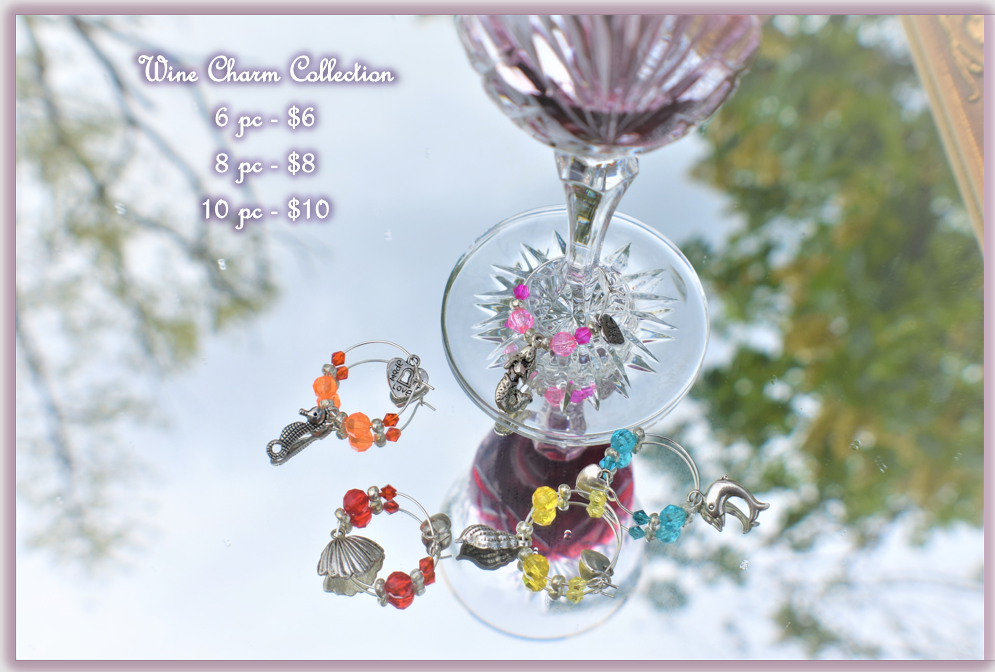 Wine Charm Collection - 6 pc - $6.00, 8 pc - $8.00, 10 pc - $10.00